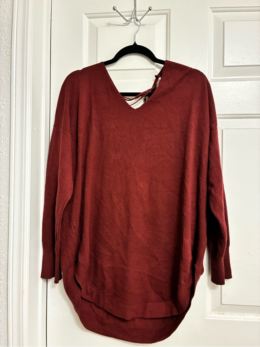 Women’s V-Neck Long Sleeve Sweater -